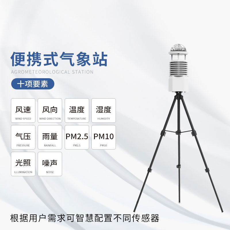 便携式十要素移动气象站
