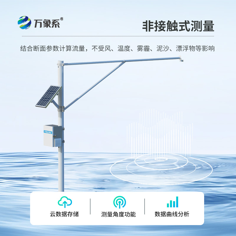雷达式水位监测站，可以汛期应急监测水位