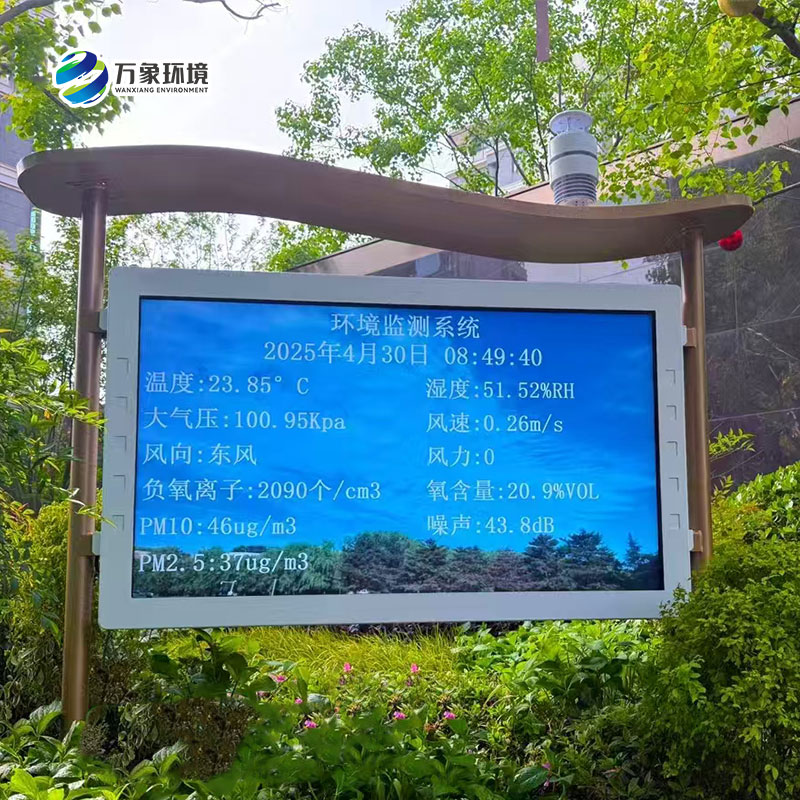 高智能负氧离子监测站，全彩屏下的负氧离子监测方式