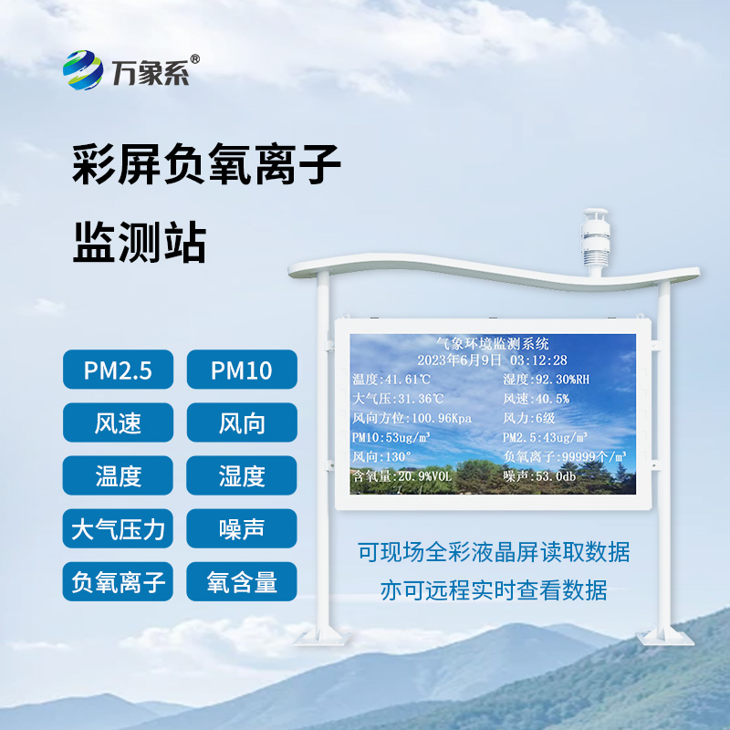 一體化負氧離子監(jiān)測站：科技與自然的新對話